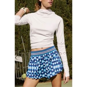 Free People Movement Top Seed Printed Tennis Shorts NWT